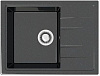 Мойка Анастасия Z150Q4 (черн.) глянец 575x470x215 с сифоном GOTA ROCIO