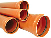 Труба с растр. ф 160 (1,0 м) наружная кан. рыж.