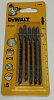 Полотна  Т244D 70/4мм 5шт дерево э/лобзик DeWalt