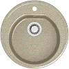 Мойка Черая Z3Q5 (песоч.) глянец 510x510x191 с сифоном GOTA ROCIO