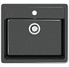Мойка Джекки Z9Q4 (черн.) глянец 570x505x200 с сифоном GOTA ROCIO